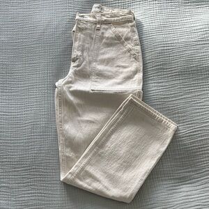 Women's Cream Abercrombie Utility Jeans - 26 SHORT